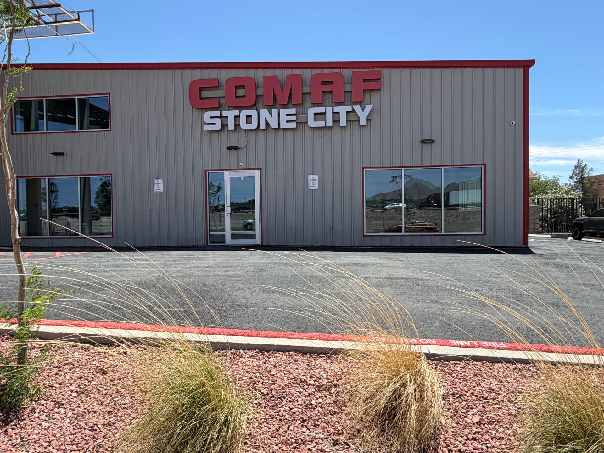 COMAF Stone City showroom building in El Paso, TX